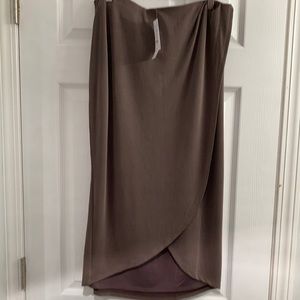 NWT WHBM Sandwash Pull On Wrap Skirt-SZ MED